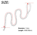 Reflective Nylon Rope Dog Leash - Heavy-Duty Climbing Rope Lead with Padded Handle