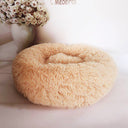 Calming Donut Pet Bed - Anti-Anxiety Ultra-Soft Plush Nest for Dogs & Cats