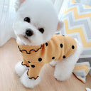 Dot Turtleneck Dog Bottoming Shirt - Soft Cotton Blend Thermal Undershirt