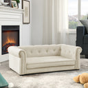 Elegant Rectangular Pet Bed - Premium Support Couch for Medium & Large Dogs