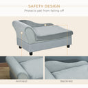 Modern Luxury Dog Sofa with Hidden Storage - Orthopedic Foam Bed for Small Pets