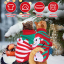 Festive Turtleneck Christmas Dog Sweater - Soft Knit Holiday Outfit for Dogs & Cats