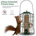 Heavy-Duty Squirrel-Proof Bird Feeder - Anti-Squirrel Metal Cage | 4-Port Hanging Sanctuary