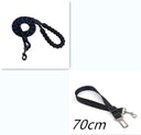 Reflective Nylon Rope Dog Leash - Heavy-Duty Climbing Rope Lead with Padded Handle