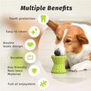 Indestructible Natural Rubber Dog Chew Toy - Durable Dental Toy for Aggressive Chewers