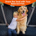 Heavy-Duty Waterproof Dog Car Seat Cover (Includes Safety Belt)