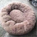 Original Calming Donut Bed - Self-Warming Anti-Anxiety Plush Faux Fur for Cats & Dogs