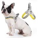 Reflective No-Pull Dog & Cat Harness Set - Adjustable Comfort Vest with Leather Leash