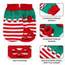 Festive Turtleneck Christmas Dog Sweater - Soft Knit Holiday Outfit for Dogs & Cats