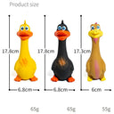 3-Pack Screaming Chicken Squeaky Dog Toys - Eco-Friendly Latex Interactive Chew Set