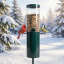 Premium Squirrel-Proof Standing Bird Feeder - 10lb Large Capacity 4-Port Metal Design