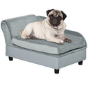 Modern Luxury Dog Sofa with Hidden Storage - Orthopedic Foam Bed for Small Pets
