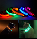 LED Pet Safety Halo Collar - USB Rechargeable High-Visibility Light-Up Loop