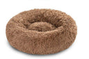 Original Calming Donut Bed - Self-Warming Anti-Anxiety Plush Faux Fur for Cats & Dogs