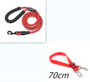 Reflective Nylon Rope Dog Leash - Heavy-Duty Climbing Rope Lead with Padded Handle