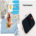 Instant Cooling Ice Silk Pet Mat - Breathable Self-Cooling Bed Pad for Dogs & Cats