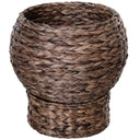 Handcrafted Elevated Wicker Cat Bed - Natural Rattan Pet Throne with Soft Cushion
