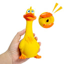 3-Pack Screaming Chicken Squeaky Dog Toys - Eco-Friendly Latex Interactive Chew Set