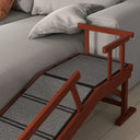 Wooden Dog Ramp with Safety Guardrails - 20 Degree Gentle Slope for Senior Pets