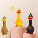 3-Pack Screaming Chicken Squeaky Dog Toys - Eco-Friendly Latex Interactive Chew Set