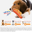 3-in-1 Squeaky Dog Chew Toy - Indestructible Dental Molar Cleaner for Aggressive Chewers