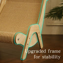 2-in-1 Cat Hammock & Scratcher Lounge - Durable Linen Rope Bed | Modern Elevated Nest