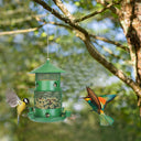 3-Tier Deluxe Wild Bird Station - Squirrel-Proof Rustproof Metal | 6 Perches & 4 Water Cups