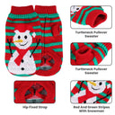 Festive Turtleneck Christmas Dog Sweater - Soft Knit Holiday Outfit for Dogs & Cats