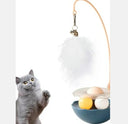 Interactive Duck Cat Toy - Lightweight Resin & Washable Kitten Teaser | Silent Play