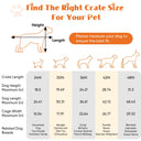 Double-Door Metal Dog Crate with Divider - Foldable & Portable Pet Kennel | Grows with Your Pup