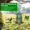 3-Tier Deluxe Wild Bird Station - Squirrel-Proof Rustproof Metal | 6 Perches & 4 Water Cups