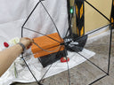 Transparent Dog Umbrella with C-Shaped Handle - Adjustable 2-in-1 Leash & Rain Cover