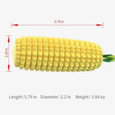 Indestructible Squeaky Corn Dog Toy - Tough Dental Chew for Aggressive Chewers | Bite-Resistant TPR