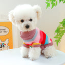 Colorful Stripes Pet Sweater - Ultra-Soft Knit Comfort Jumper for Dogs & Cats