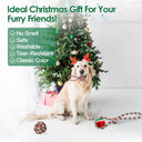 5-Piece Christmas Dog Rope Toy Set - Holiday Dental Chews for Puppies & Medium Dogs