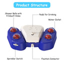 Step-On Dog Water Fountain - Interactive Outdoor Sprinkler & Drinking Station for Medium & Large Dogs