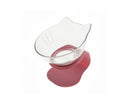 Ergonomic Cat Double Bowl - 15° Tilted Raised Feeder to Protect Cervical Vertebrae