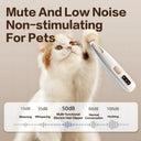 Silent LED Pet Detail Trimmer - Stress-Free Paw Grooming for Dogs & Cats