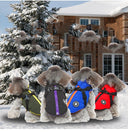 2-in-1 Waterproof Dog Winter Jacket with Integrated Safety Harness